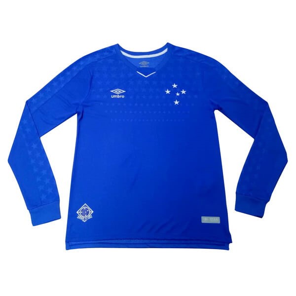 Camiseta Cruzeiro EC 1ª Kit ML 2019 2020 Azul